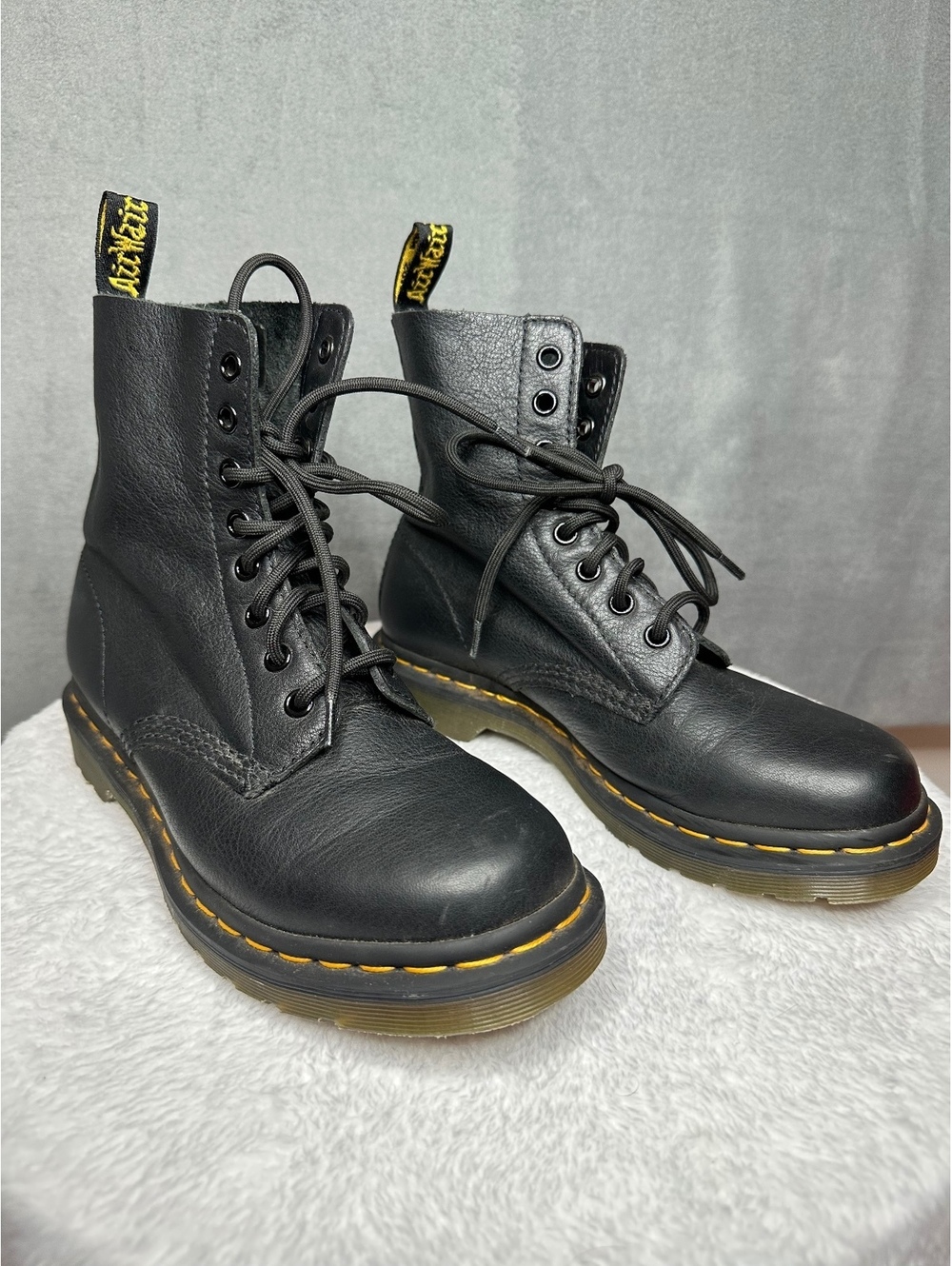 Dr. Martens 1460 Pascal Virginia Black Soft Leather Boots – Women’s US 7 / EU 38